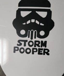 Remarkable Walls Star Wars Inspired Parody Storm Pooper Vinyl Decal 8 inches high by 6 inches wide Black 15 51p 4kLKQJL
