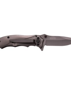 TF-846-MC Tac Force TF-846 Spring Assist Folding Knife, Grey Straight Edge Blade, Grey Handle, 3.5" Closed , Black 14 51p3cklXgSL
