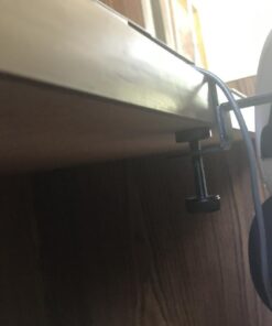 6amLifestyle Headphone Headset Holder Hanger, Universal Metal Gaming Headphones Stand Mount Under Desk Hook Clip with Adjustable Clamp for All Headsets, Black Normal 39 51p6hQM65rL