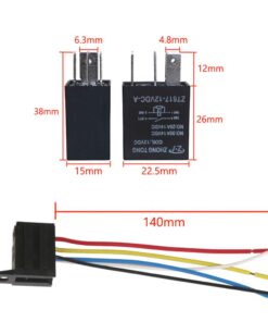Alternative view of ESUPPORT Car Heavy Duty Relay Switch 12V 30A SPDT 5Pin Wire Socket Plug Harness Waterproof Electrical Automotive Pack of 5 30A 5Pin SPDT