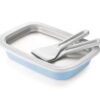 Klee 3-Piece Instant Ice Cream Maker Pan with Ice Cream Spade, Scraper and Recipes