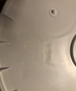 5 Gallon White Bucket & Lid - Durable 90 Mil All Purpose Pail - Food Grade - BPA Free Plasti (5 Gal. w/Lids - 6pk) 6 31 51pHhobbWWL