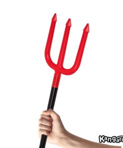 Kangaroo Devil Pitchfork for Pitchfork Devil Costume - Plastic Pitchfork - Devil Halloween Costumes Accessory for Kids and Adults - Red Fork & Black Handle - 4 Pieces - 44.25 Inches 20 51pLOM7zqGL 2