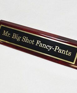 Mr. Big Shot Fancy Pants Desk Plate | Perfect Funny Gift for Boss 6 51pP1GB7HHL