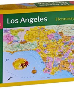 Alternative view of Los Angeles Area Map Jigsaw Puzzle - 1000 Piece - Map of The LA Metro Area with Highly Detailed & Accurate Cartography for Kids & Adults by Hennessy Puzzles - Made in The USA with Recycled Materials
