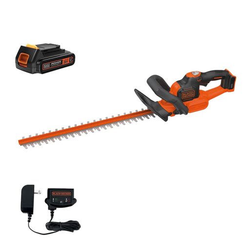 BLACK+DECKER 20V MAX Cordless Hedge Trimmer with Power Command Powercut, 22-Inch (LHT321FF) 20V Hedge Trimmer Kit