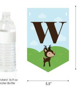 Big Dot of Happiness Woodland Creatures - Baby Shower Bunting Banner - Forest Friends Party Decorations - Welcome Baby 8 51pi4uIpOzL