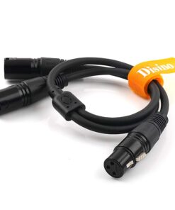 DISINO XLR Splitter Cable, 3 Pin XLR Female to Dual XLR Male Patch Y Cable Balanced Microphone Splitter Cord Audio Adaptor- 1.5 Feet 1.6 Feet 9 51pvW62Om9L