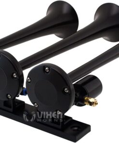 Vixen Horns Train Horn Kit for Trucks/Car/Semi. Complete Onboard System- 200psi Air Compressor, 2.5 Gallon Tank, 3 Trumpets. Super Loud dB. Fits Vehicles like Pickup/Jeep/RV/SUV 12v VXO8325/3118B 11 51q6xc MxL