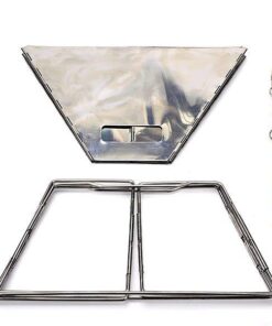 Quick Grill Medium: Original Folding Charcoal BBQ Grill Made from Stainless Steel/Carrying Bag for Backpacking Included / 32 51qBPyZypjL