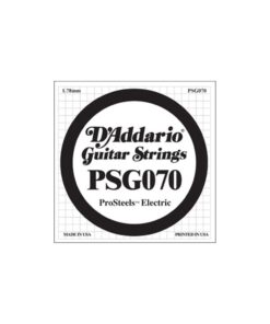 D'Addario PSG070 ProSteels Electric Guitar Single String, 070 .070 gauge