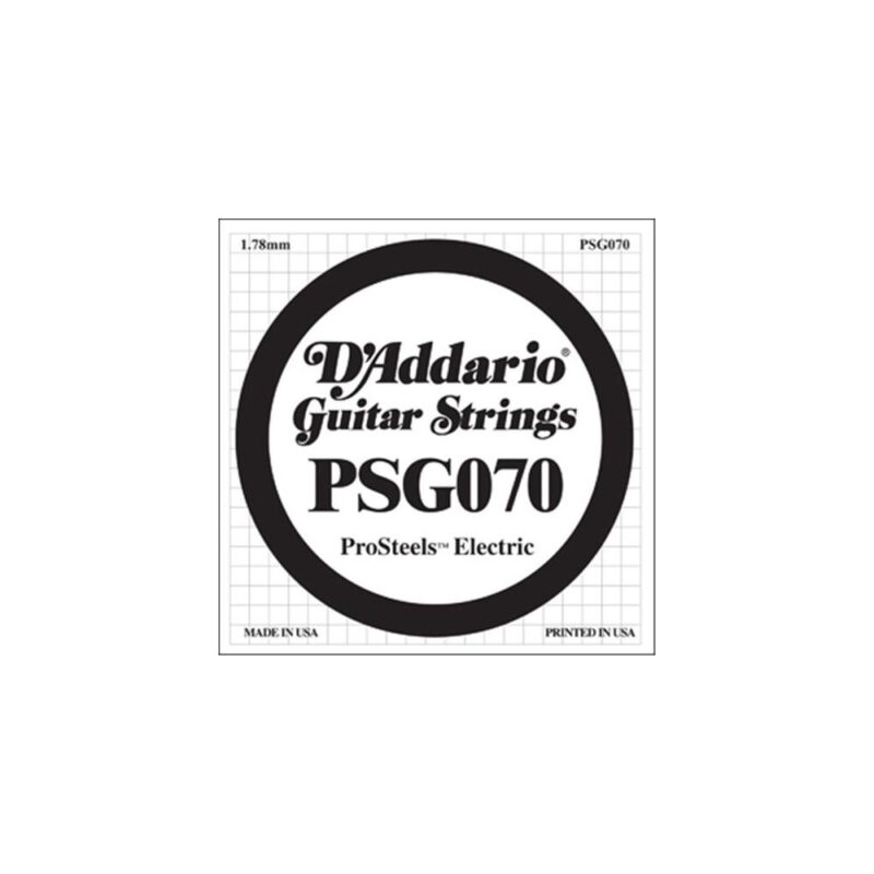 Catalog 8 D'Addario PSG070 ProSteels Electric Guitar Single String, 070 .070 gauge