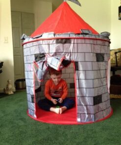 Kiddey Knight's Castle Kids Play Tent -Indoor & Outdoor Children's Playhouse - Durable & Portable with Free Carrying Bag – “Bonus” Shield and Sword Set - Makes for Boys & Girls Knights Tent 39 51qI DwcK0L 2