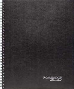 Cambridge Business Notebook, 80 Sheets, Legal Ruled, 8-1/4" x 11", Wirebound, Black (06062) Pack of 1 24 51qJCG5vIPL