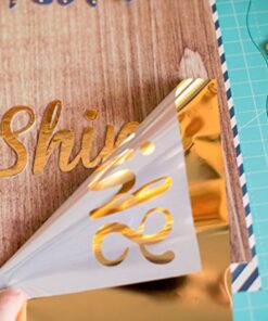 iCraft Deco Foil, 5 Transfer Sheets, 6" x 12", Gold 18 51qJjyA40FL