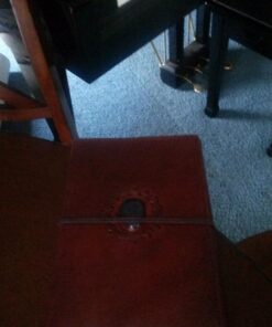 Leather Chakra Journal: Unlock Your Inner Magic with 7 Stones Celtic Notebook | Leather Bound Journal, Book of Shadows & Wiccan Gift | Diary with Lock for Witches, Goth Lovers, and D&D Enthusiasts Blank Paper 51 51qMGTG63L