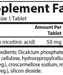 Carlson - Niacin, 50 mg, Supports Cholesterol Metabolism, Energy Production, Heart Health, Nerve Function, 300 Tablets 300 Count (Pack of 1) 5 51qRq8CbpxL