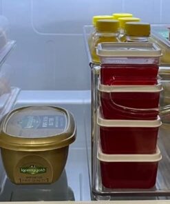 Greenco Mini Containers with Lids 20 Pack, 2 oz Containers with Lids - Small Plastic Storage Condiment Containers with Lids - Baby Food Containers, Snacks, Sauces, Candy - Freezer & Dishwasher Safe Square 34 51qYH3n5kL