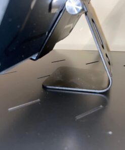 Amazon Basics Adjustable Aluminum Cell Phone Desk Stand for iPhone and Android, Black 41 51qYcP5kuUL