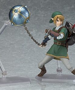 Good Smile The Legend of Zelda Twilight Princess Link (Deluxe Version) Figma Action Figure, 180 months to 1188 months 47 51qbT2P5tRL
