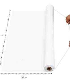 Party Essentials Plastic Disposable Aisle Runner for Wedding Ceremony Events Indoor and Outdoor on Floor Tile Grass Carpet, 150 ft x 3 ft, White 7 51qexEepuAL