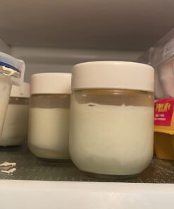 Euro Cuisine GY1920 Glass Jars with Lids for Yogurt Maker, Clear, 6 Ounce, Set of 8 6oz Glass Jars for Yogurt, Parfaits, Clear Yogurt Containers 35 51qrNLROSLL