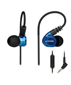 Rovking Over The Ear Earbuds for Running, Wrap Around Ear Wired Sports Headphones for Workout Exercise Jogging, Sweatproof in Ear Earphones Ear Buds with Mic for Cell Phones MP3 Laptop, Blue 35 51quLm9qJL
