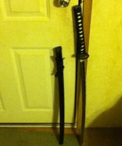 MAKOTO Handmade Practical Musashi Ring Samurai Katana Black Sword Sharp (Full Size Katana) 34 51r1nLQ0gjL