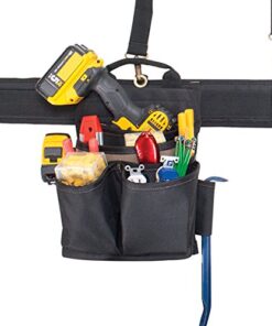 CLC Custom Leathercraft 1608 Electrician's Comfort Lift Combo Tool Belt, 28 Pocket,Black 22 51r2vHr 4L