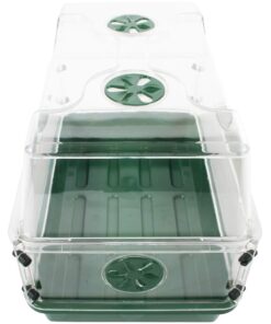 Alternative view of EarlyGrow 93763 Medium Seed and Herb Domed Propagator with Vented Side Height Extension, Extender, Green Medium with Side Extender