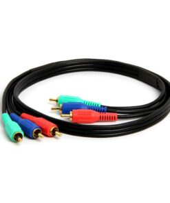 Cmple - 3-RCA Male to 3RCA Male RGB Component Video Cable for HDTV - 3 Feet 3FT Black 3 51r5lNmncWL