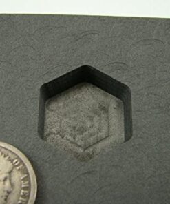 1 oz Gold Hexagon High Density Graphite Mold 1/2 oz Silver Bar Ingot Copper 7 51r7toEXi8L