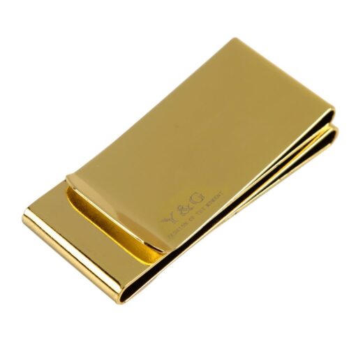 Y&G Stainless Steel Men'S Money Clip Wallet Money Clip Wallet Metallic Gold-MC1046