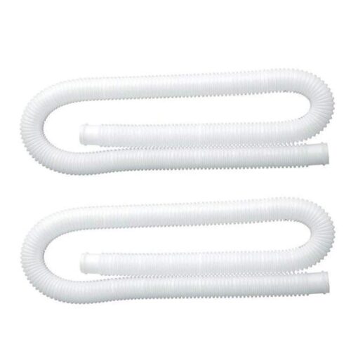 Intex 1.25" Diameter Easy to Install Accessory Pool Pump Replacement Hose - 59" Long for Intex Models 607 and 637, (2 Pack)