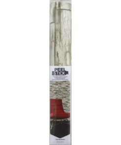 RoomMates RMK9026WP Natural Stacked Stone Peel and Stick Wallpaper Light Gray 34 51rCmgqs3L