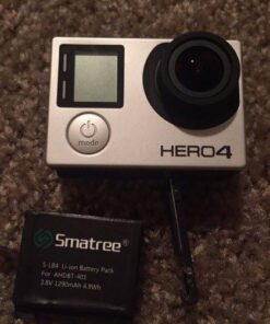 Smatree Battery (3 Pack) and 3-Channel Charger Compatible for Gopro Hero 4 (NOT for Hero 5) 43 51rFi2SKE3L