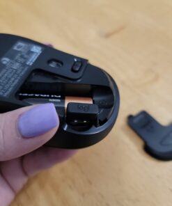 Logitech M185 Wireless Mouse, 2.4GHz with USB Mini Receiver, 12-Month Battery Life, 1000 DPI Optical Tracking, Ambidextrous, Compatible with PC, Mac, Laptop - Black USB Receiver 26 51rJOYSVUL