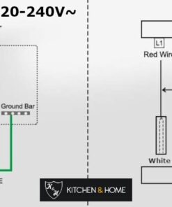 K&H 2 Burner Double Dual 24 Inch Built-in Induction Electric Stove Top Ceramic Cooktop 240V 3100W INDH-3102Hx 12 51rQ 8X41XL