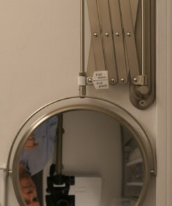 JERDON Two-Sided Wall-Mounted Makeup Mirror - Makeup Mirror with 7X Magnification & Extendable Arm - 8-inch Diameter Mirror with Nickel Finish Wall Mount - Model JP2027N 30 51rRAYqmCgL