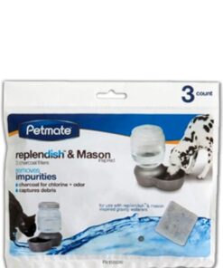 Petmate Replendish Charcoal Replacement Filters Control Chlorine and Odor (3 count) Charcoal Filter 3 Count Waterer 10 51rT8LusZmL