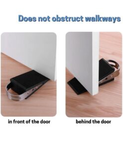 Large Rubber Door Stopper - Door Stop That Won't Scratch Floor or Door - Works On All Surfaces 15 51rTdxy6q6L