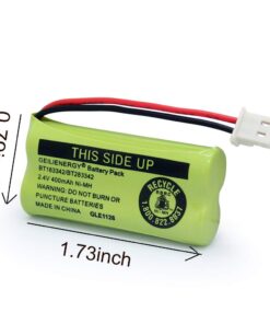 Geilienergy BT183342 BT283342 BT166342 BT266342 BT162342 BT262342 Battery Compatible with Vtech CS6114 CS6419 CS6719 with AT&T EL52300 CL80112 CS6719-2 Cordless Handsets (Pack of 4) 4 PACK BT183342 9 51rbby9IRdL