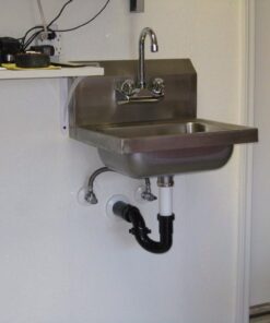 GRIDMANN Commercial NSF Stainless Steel Sink Wall Mount Hand Washing Basin with Faucet Without Side Splashes 33 51rbrYsr3hL