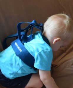 Toddler Leash & Harness for Child Safety - Keep Kids & Babies Close - Padded Shoulder Straps for Children's Comfort - Fits Toddlers w/ Chest Size 14-25.5 Inches - Kid Keeper by Mommy's Helper (Blue) 36 51rdbhVnPkL