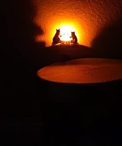 Roman Lights Exclusive Plug in Night Light, Features 2 Bears Roasting Marsh Mellows Around a Flickering Flame Camp Fire, 4.5-Inch 19 51rgxS8cBoL