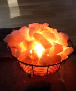 Himalayan Glow 1345 Oval Style Basket Night Salt Lamps, 7-9 Pounds Oval Style Metal Basket 41 51rhgtKYwJL