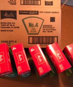 Melitta #4 Cone Coffee Filters, Natural Brown, 100 Count (Pack of 6) 600 Total Filters 40 51rmNZwh2L