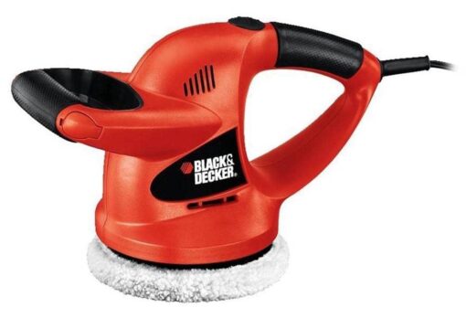 BLACK+DECKER Polisher, 6 inch, 2 Handle Grip, Swappable Wool or Foam Bonnets, 10-foot Chord for Easy Mobility (WP900) Waxer