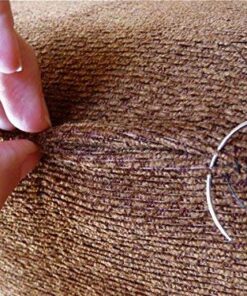 Upholstery Repair Kit with 2 Spools (1 White & 1 Black Spool) and 7 Different Sized Needles | Leather Repair Kit, Furniture, Clothes, Car, Fabric, Couch, Vinyl, Boat, Seat, Carpet, Shoe | Patch Fabric 21 51rqAyv A1L