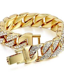 Charles Raymond Bling-ed Out Silver Round Luxury Mens Watch w/Bling-ed Out Bracelet - L0504B gold 18 51rspUDLlKL